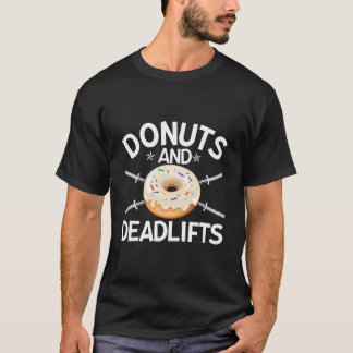 ドーナツ フィットネス ワークアウト デッドリフト ドーナツの日 パパ  Tシャツ