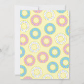 ドーナツ ベイビーシャワー スプリンクル ジェンダー ニュートラル 招待状 (裏面)