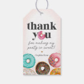 ドーナツ ベイビー シャワー 誕生日パーティーの景品 ギフトタグ (裏面)