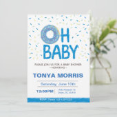 ドーナツ ベビーシャワー 招待状 (スタンド正面)