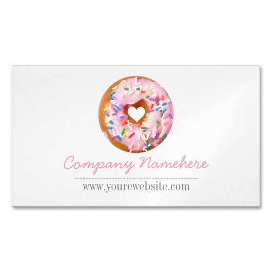 ドーナツ マグネット名刺 (正面)