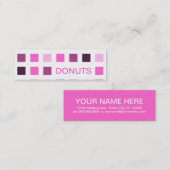 ドーナツ(モダン正方形) スキニー名刺 (正面/裏面)