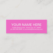 ドーナツ(モダン正方形) スキニー名刺 (裏面)