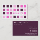 ドーナツ(モダン正方形) 名刺 (正面/裏面)
