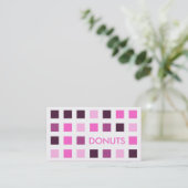 ドーナツ(モダン正方形) 名刺 (スタンド正面)