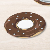 ドーナツ ラウンドペーパーコースター (アングル)