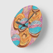 ドーナツ ラウンド壁時計 (傾斜)