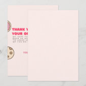 ドーナツ 感謝カード 小規模事業 招待状 (正面/裏面)