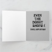 ドーナツ 核戦争 WW3 誕生日カード カード (内部)