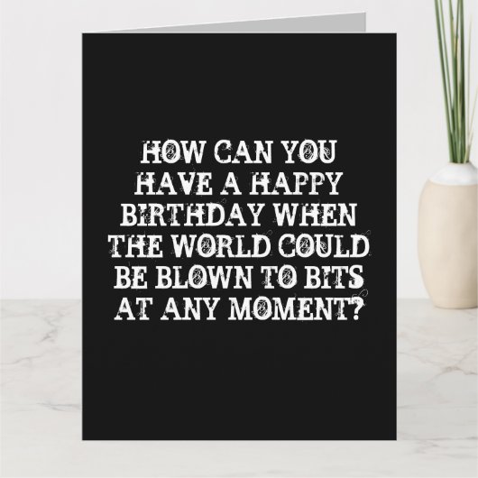 ドーナツ 核戦争 WW3 誕生日カード カード (正面)