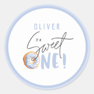 ドーナツ、第1回誕生日パーティーのお気に入り ラウンドシール