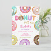 ドーナツ 誕生日パーティー 招待状 (スタンド正面)