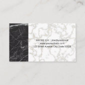 ドーナツ |金ゴールド白大理石 |ミキシングボウル 名刺 (裏面)