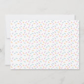 ドーナツ 2歳の誕生日招待状（写真付き） 招待状 (裏面)