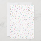 ドーナツ 7歳の誕生日パーティー 7はとってもスイート 招待状 (裏面)