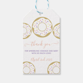 ドーナツFlicked With LoveベビーSpringleありがとう ギフトタグ