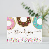 ドーナツFlicked With LoveベビーSpringleありがとう サンキューカード (スタンド正面)