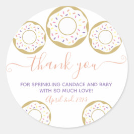 ドーナツFlicked With LoveベビーSpringleありがとう ラウンドシール
