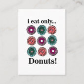 ドーナツI食べのみ 名刺 (正面)