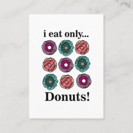 ドーナツI食べのみ 名刺