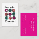 ドーナツI食べのみ 名刺 (正面/裏面)