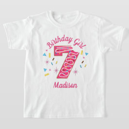 ドーナツTシャツ（7歳の誕生日） Tシャツ
