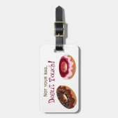 ドーナツTouchのおもしろいな荷物のラベル ラゲッジタグ (正面縦)