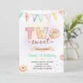 ドーナツTWOの誕生日の招待状 招待状 (スタンド正面)