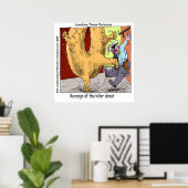 ドーナツvs警察おもしろい漫画ポスター ポスター (ホームオフィス)