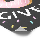 ドーナ与えットアップ感動的引用文 ポスター (角)