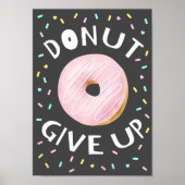 ドーナ与えットアップ感動的引用文 ポスター (正面)