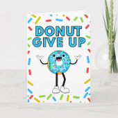 ドーナ与えットアップ振り掛けおもしろい勇気付けられる カード (正面)