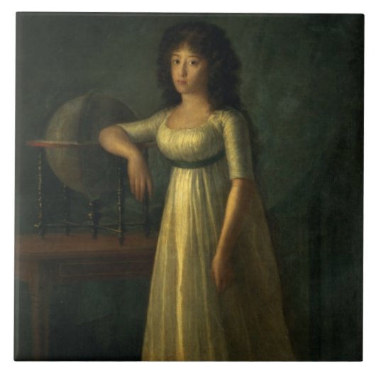 ドーナJoaquina Tellez-Gironの公爵の娘 タイル (正面)