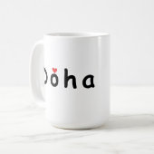 ドーハが大好き コーヒーマグカップ (正面左)