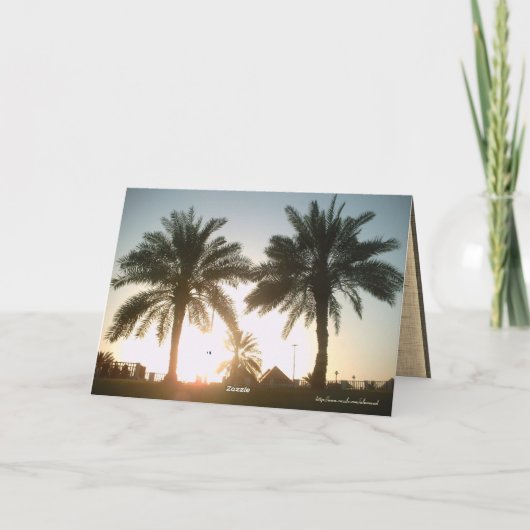 ドーハのヤシの木 カード (裏面)