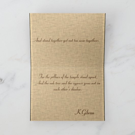 ドーハのヤシの木 カード (内部)