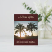 ドーハのヤシの木 ポストカード (スタンド正面)