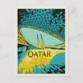 ドーハイスラム教学部勉強イラストレーションカタール ポストカード (正面)