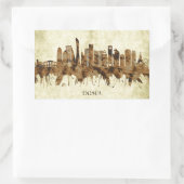 ドーハカタールの街並み 長方形シール (バッグ)