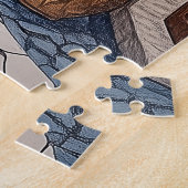 ドーハカタールへの旅行 ジグソーパズル (側面)