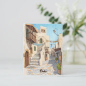 ドーハカタールへの旅行 ポストカード (スタンド正面)