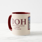 ドーハカタール空港 マグカップ (正面左)