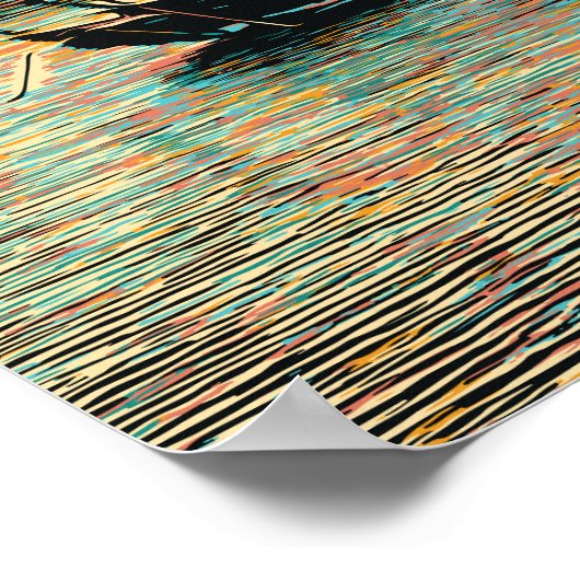 ドーハ美術館イスラム美術イラストレーションカタール ポスター (角)