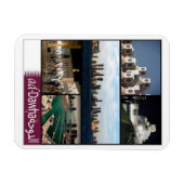 ドーハ – モザイク – カタール – 磁石 (横)