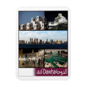 ドーハ – モザイク – カタール – 磁石 (縦)