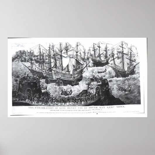 ドーバーでのヘンリー8世の乗船 ポスター (正面)