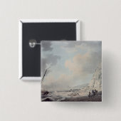 ドーバーの崖 缶バッジ (正面&裏面)