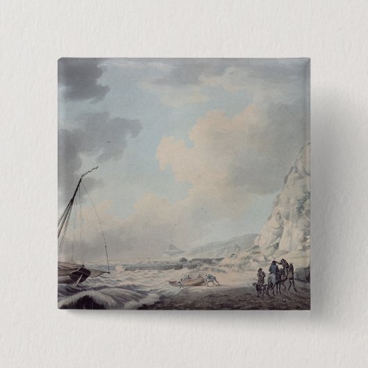 ドーバーの崖 缶バッジ (正面)