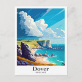 ドーバーイングランドヴィンテージトラベルポートレート ポストカード (正面)