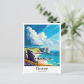 ドーバーイングランドヴィンテージトラベルポートレート ポストカード (スタンド正面)